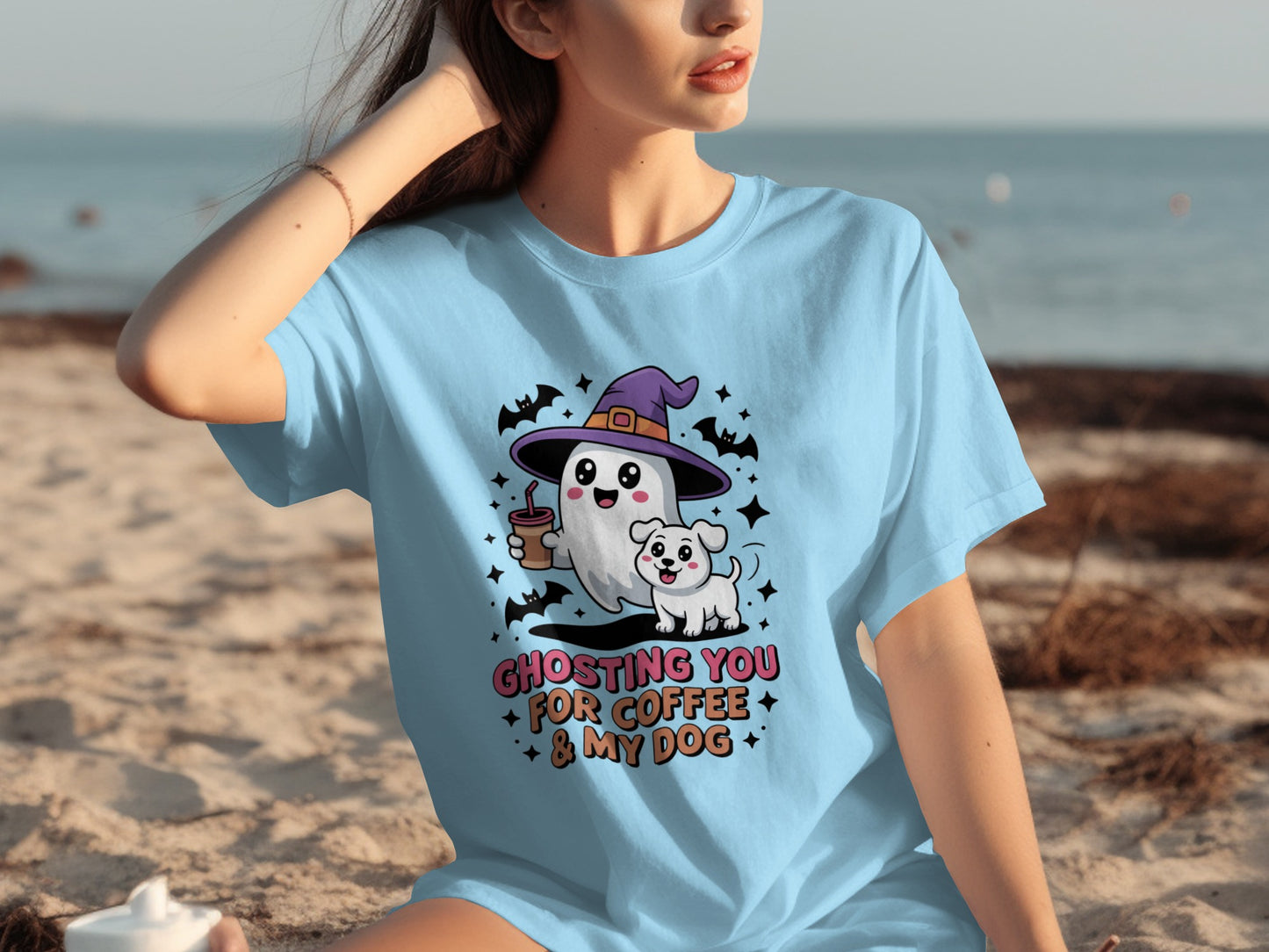 Ghosting You for Coffee and My Dog Halloween T-shirt