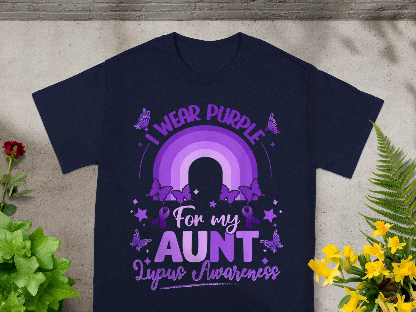 I Wear Purple For My Aunt Lupus Awareness T-Shirt