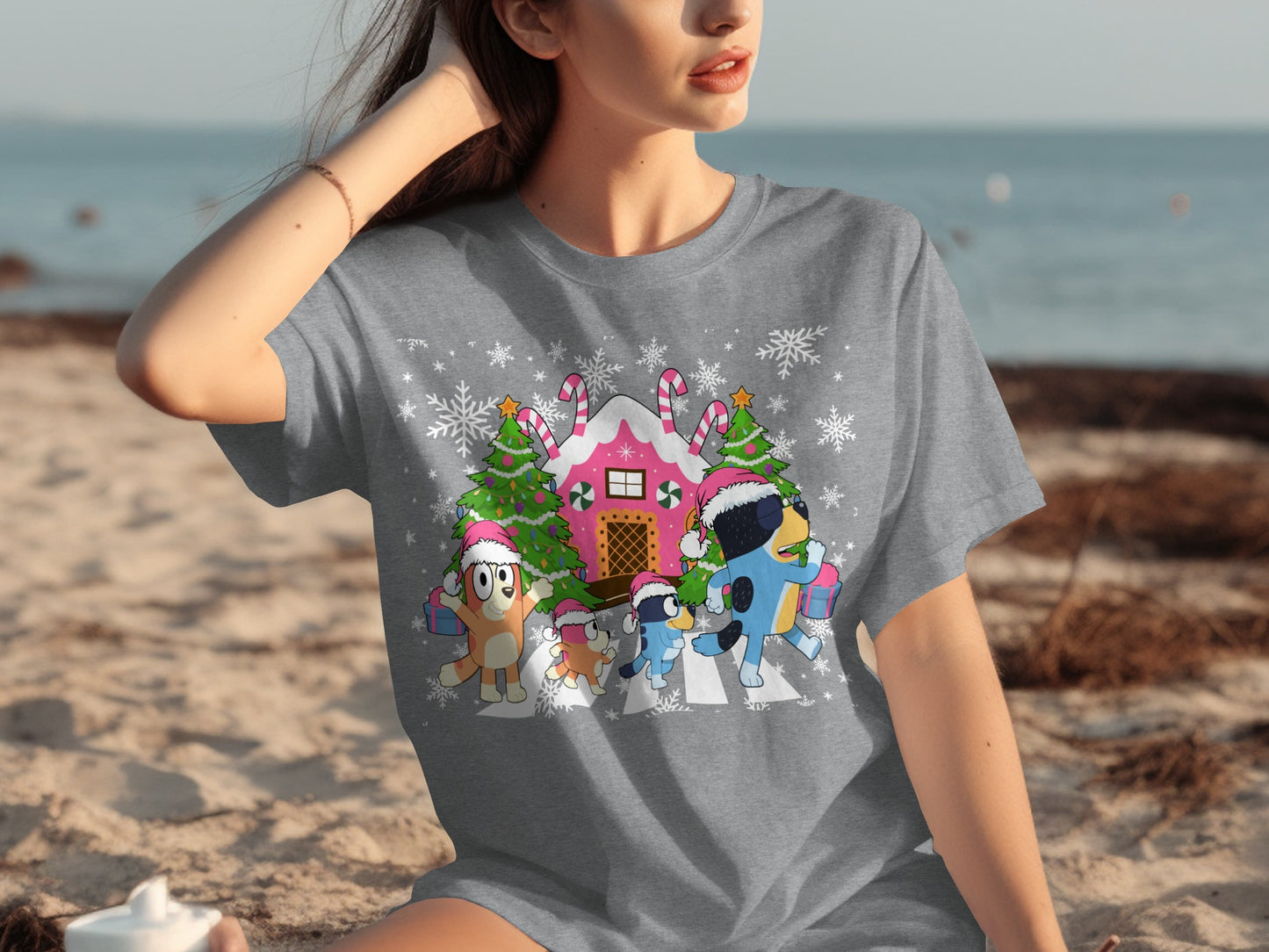 Festive Holiday Cartoon Characters Christmas T-Shirt