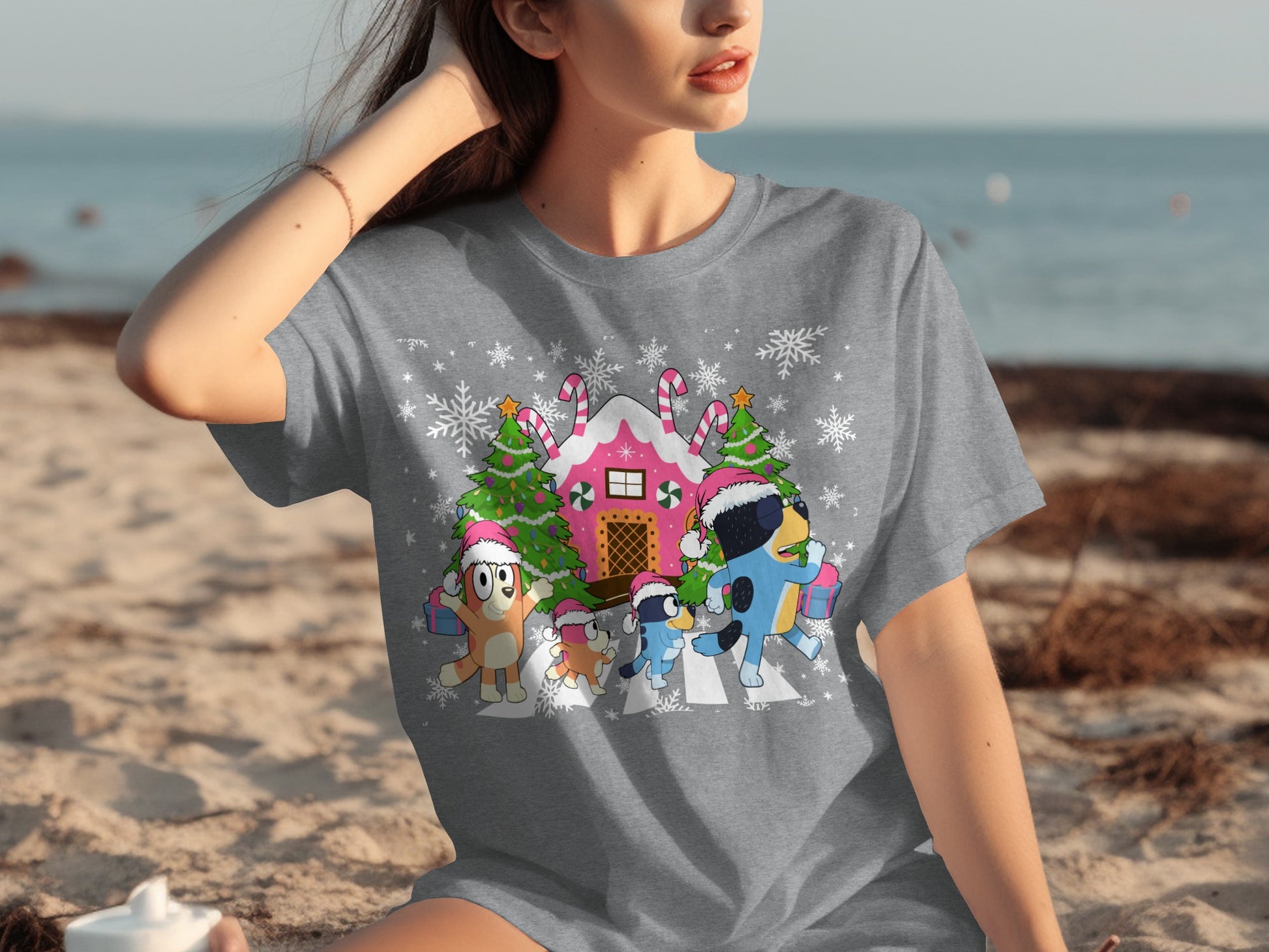 Festive Holiday Cartoon Characters Christmas T-Shirt
