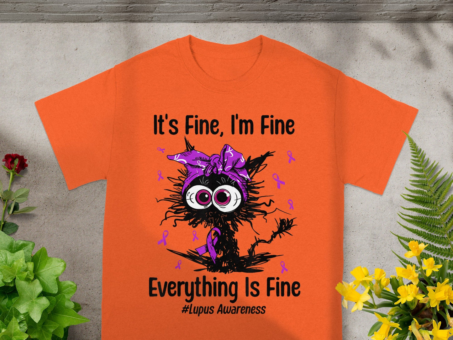 It's Fine I'm Fine Everything Is Fine Lupus Awareness Shirt
