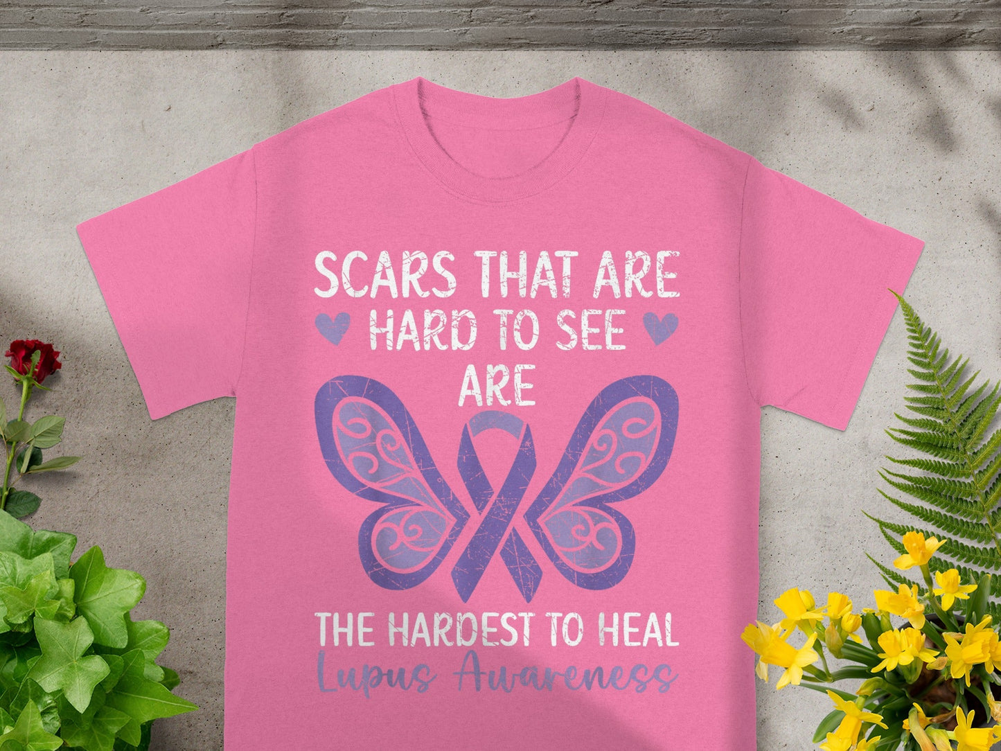 Scars That Are Hard To See Lupus Awareness T-Shirt