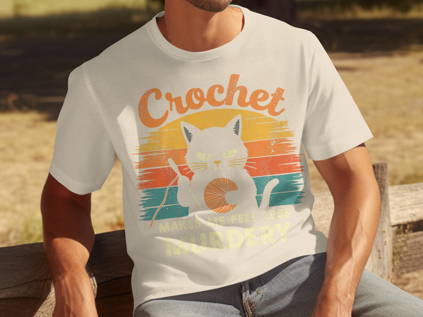 Crochet Cat Makes Me Feel Less Murdery T-shirt