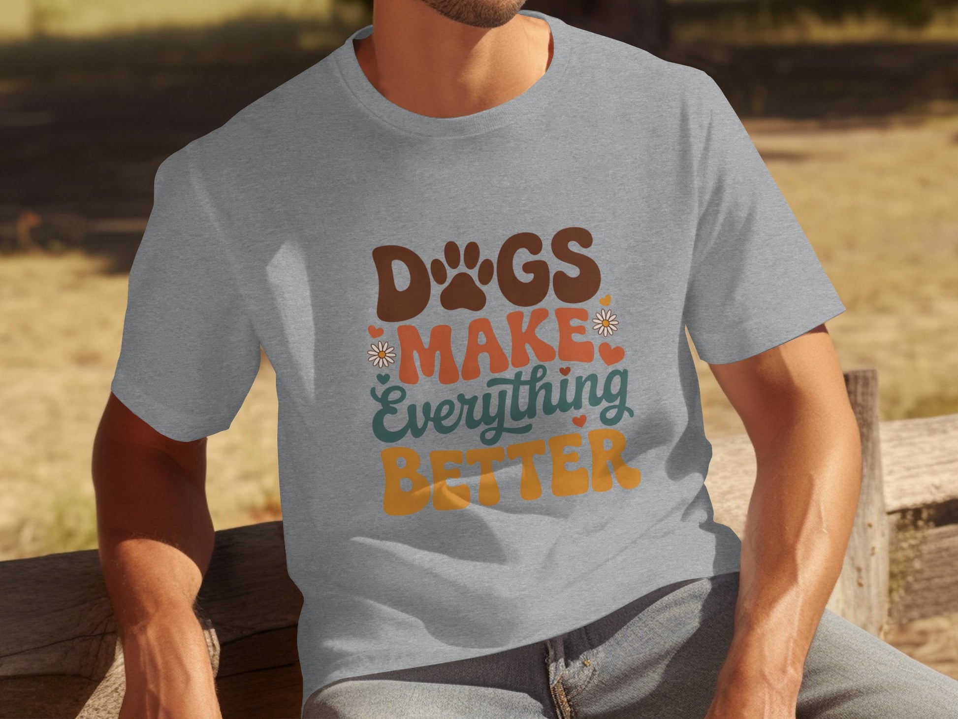 Dogs Make Everything Better Graphic T-Shirt Product
