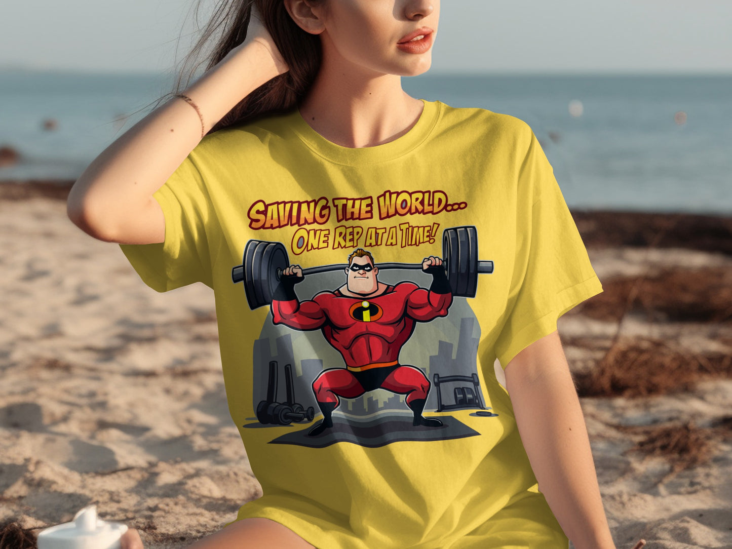 Saving the World One Rep at a Time Graphic T-shirt