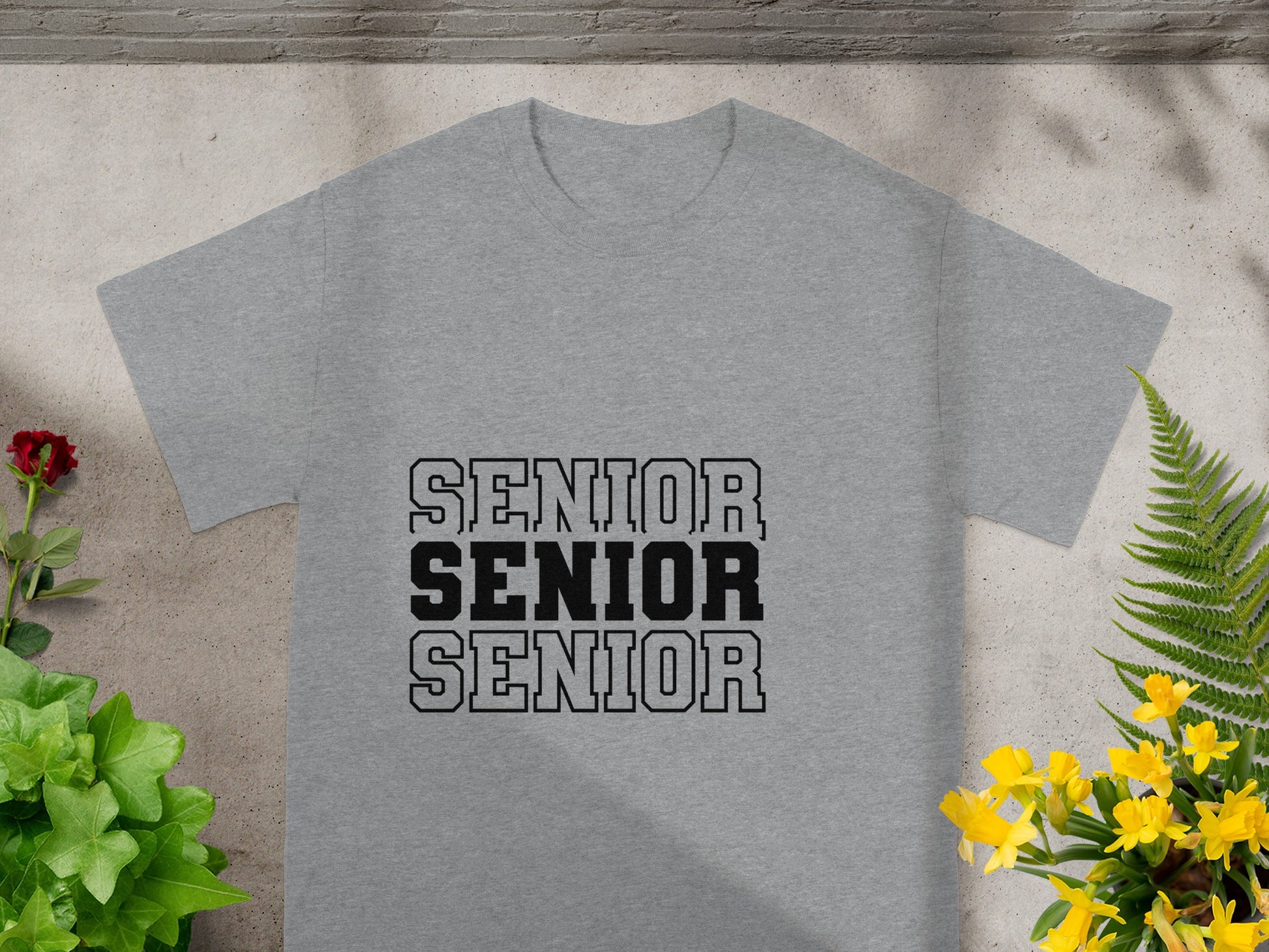 SENIOR SENIOR SENIOR Graphic Tee for Graduates
