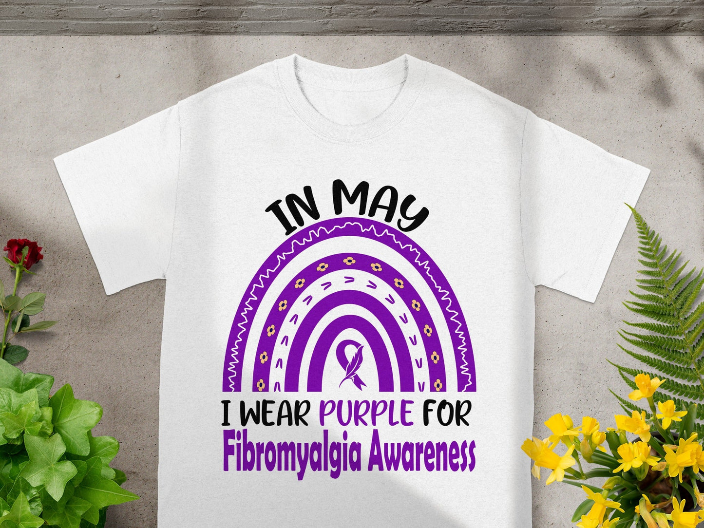In May I Wear Purple for Fibromyalgia Awareness Shirt
