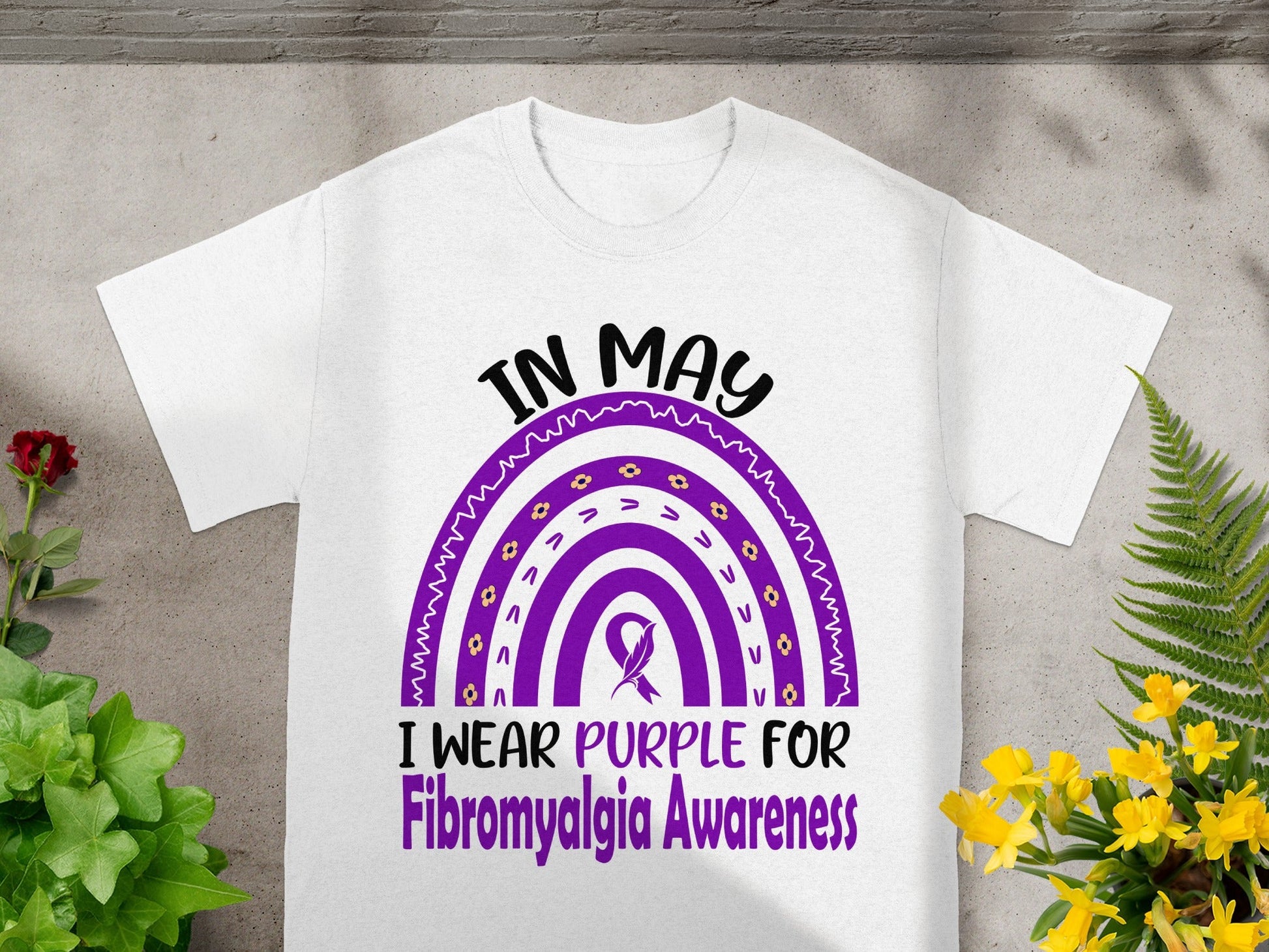 In May I Wear Purple for Fibromyalgia Awareness Shirt