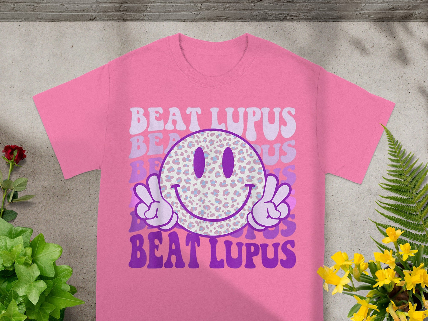 Beat Lupus Smiley Face Graphic T-shirt