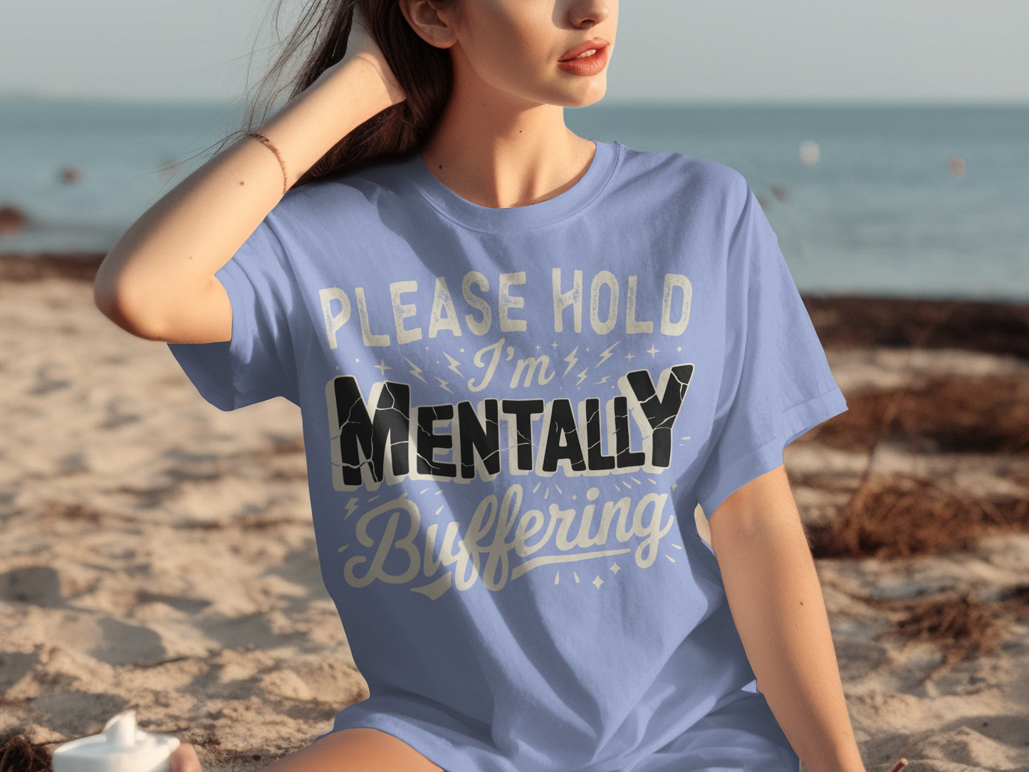 Please Hold I'm Mentally Buffering T-shirt