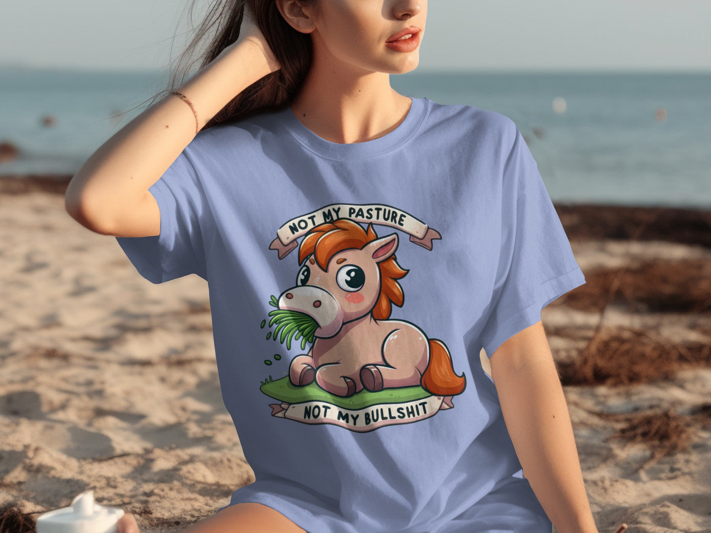 Not My Pasture Not My Bullshit Horse Design Shirt