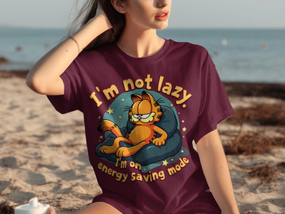 I'm Not Lazy Energy Saving Mode Graphic T-shirt