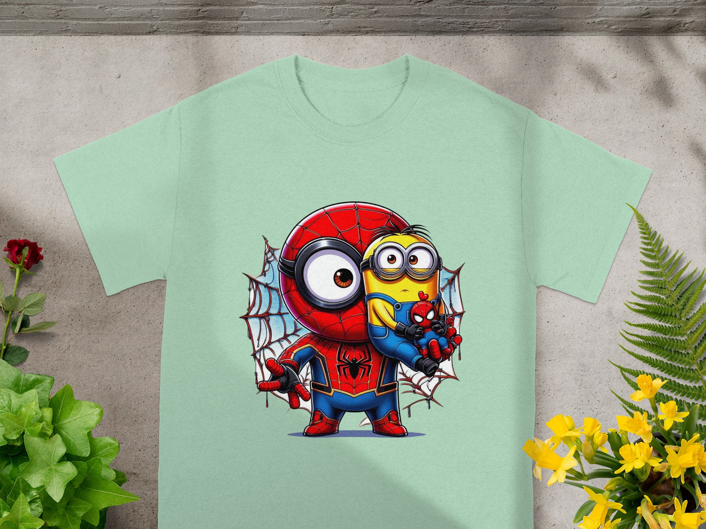 Minion & Spidey Crossover Charm T-Shirt