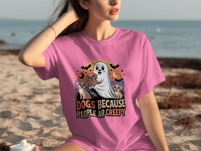 Dogs Because People Are Creepy Halloween T-shirt