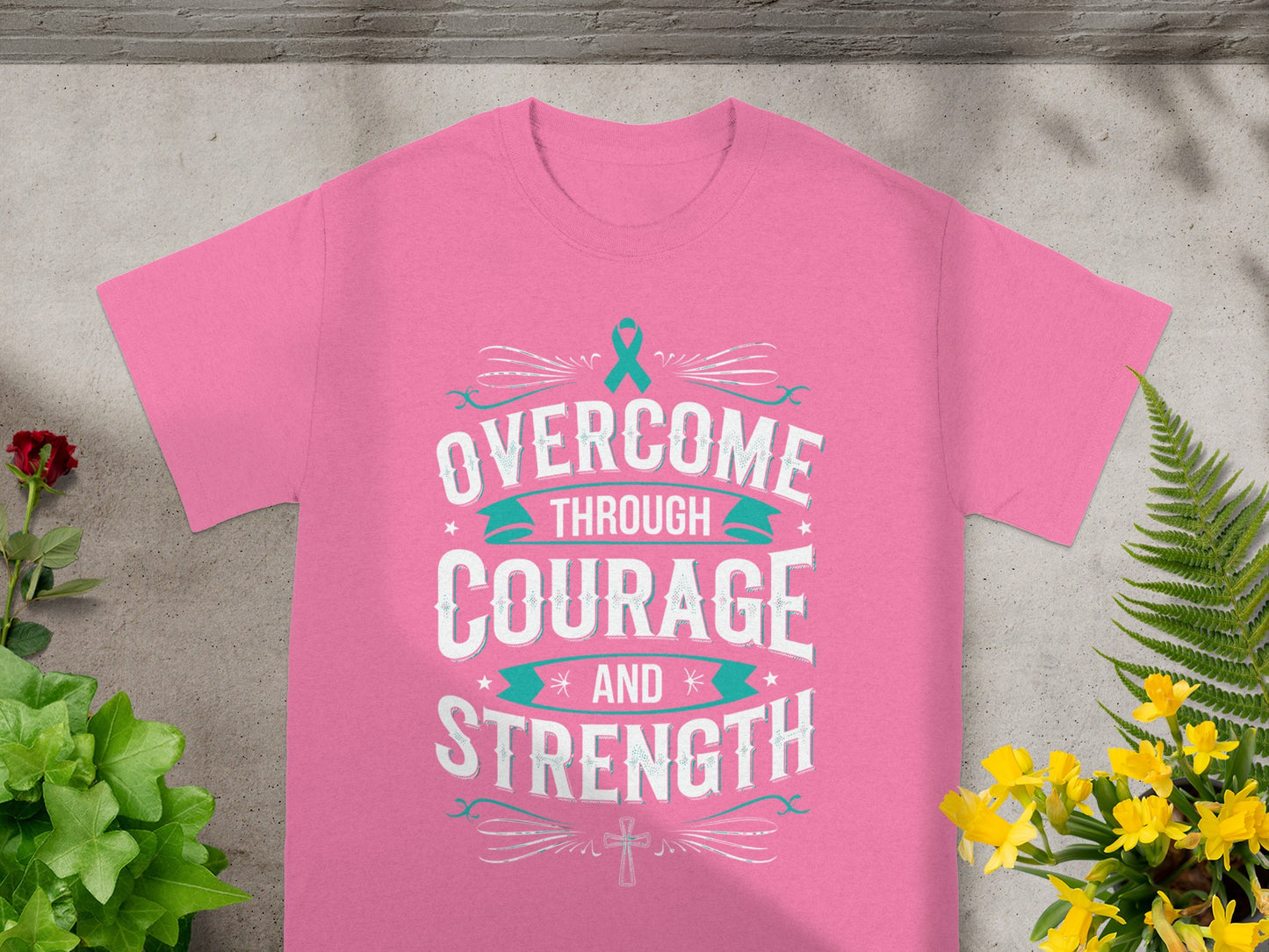 Overcome Through Courage And Strength T-shirt