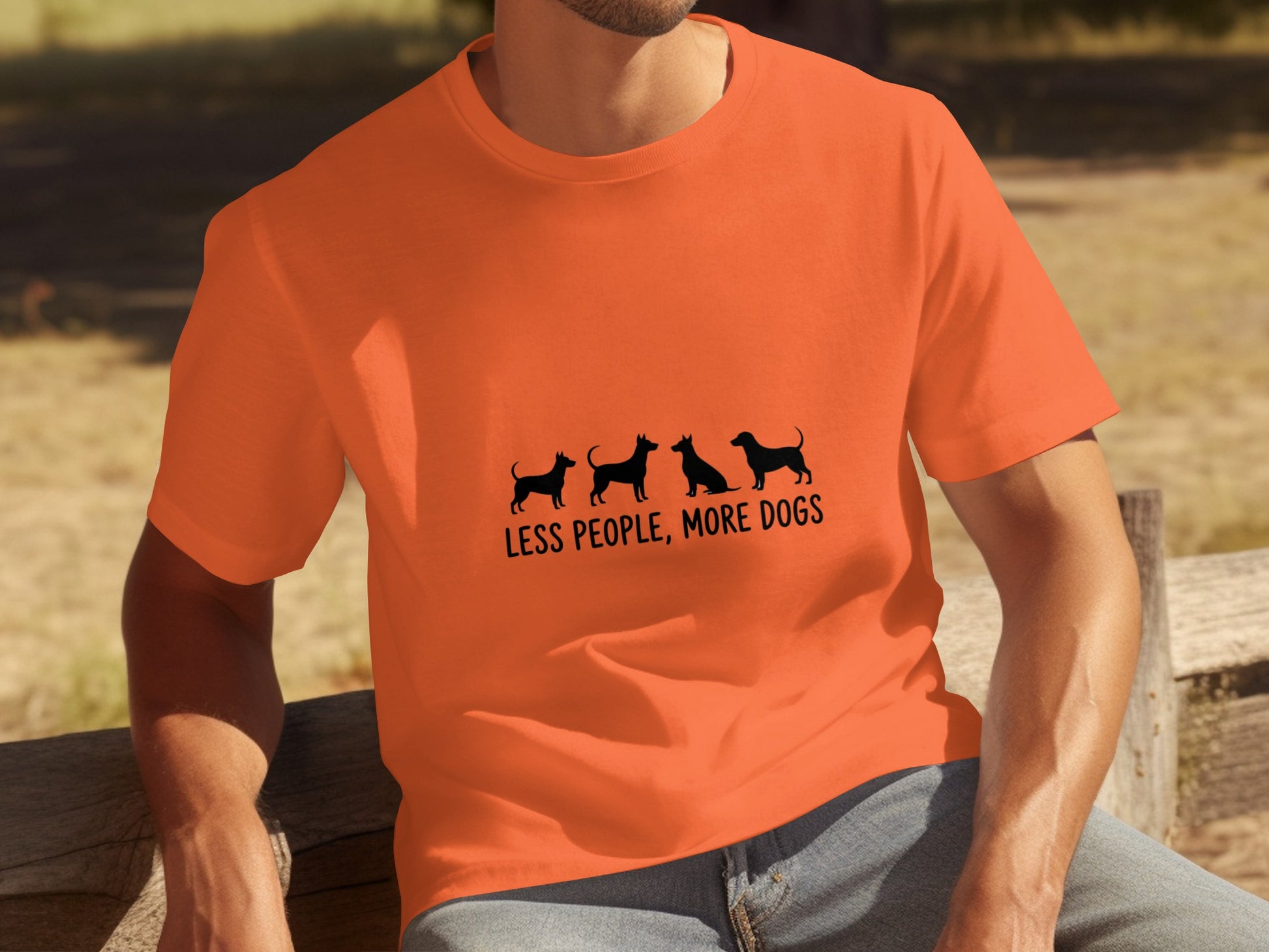 Less People More Dogs Funny Animal Lover T-shirt