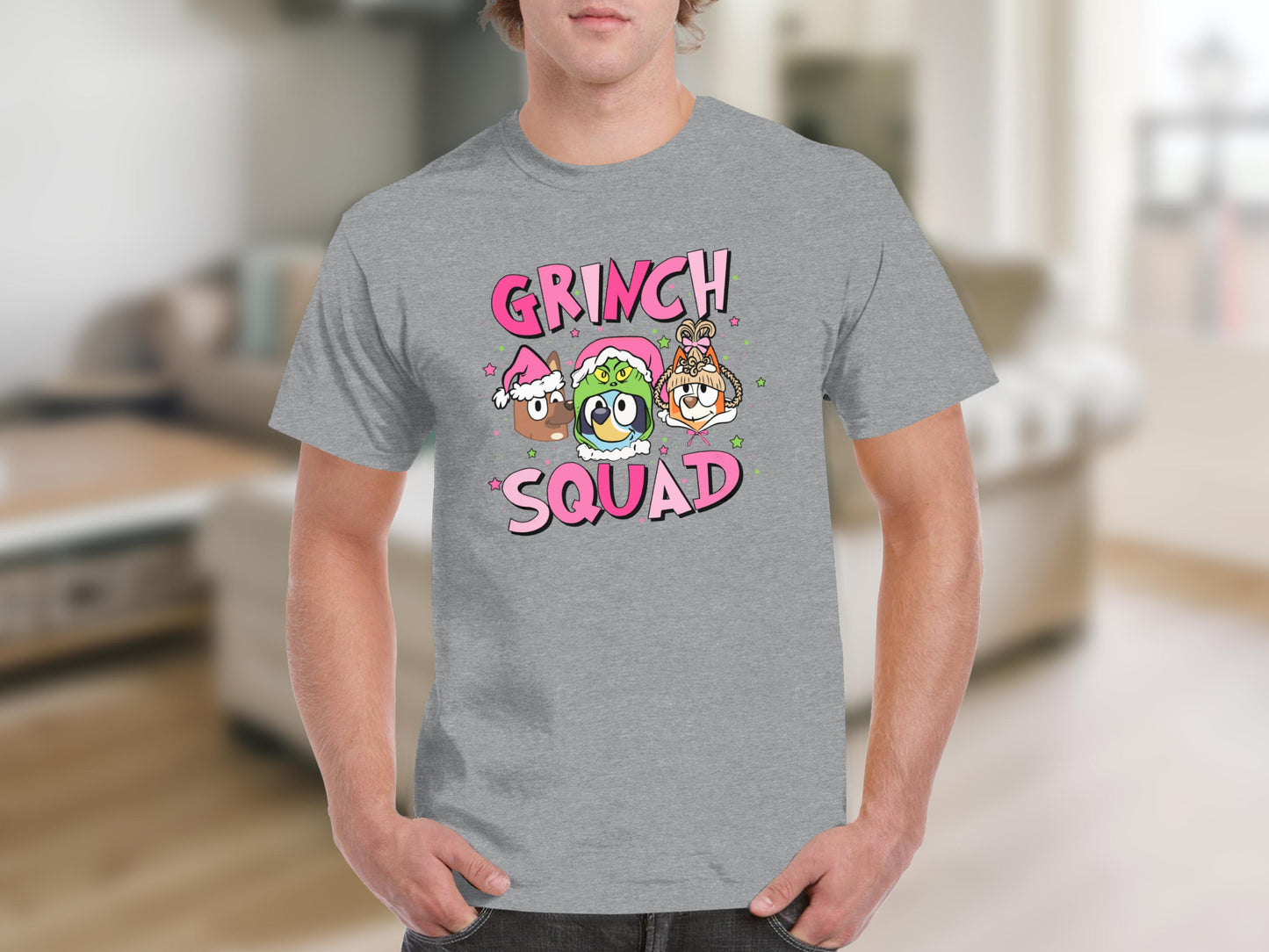 Funny Grinch Squad Graphic Printed T-shirt for Sale