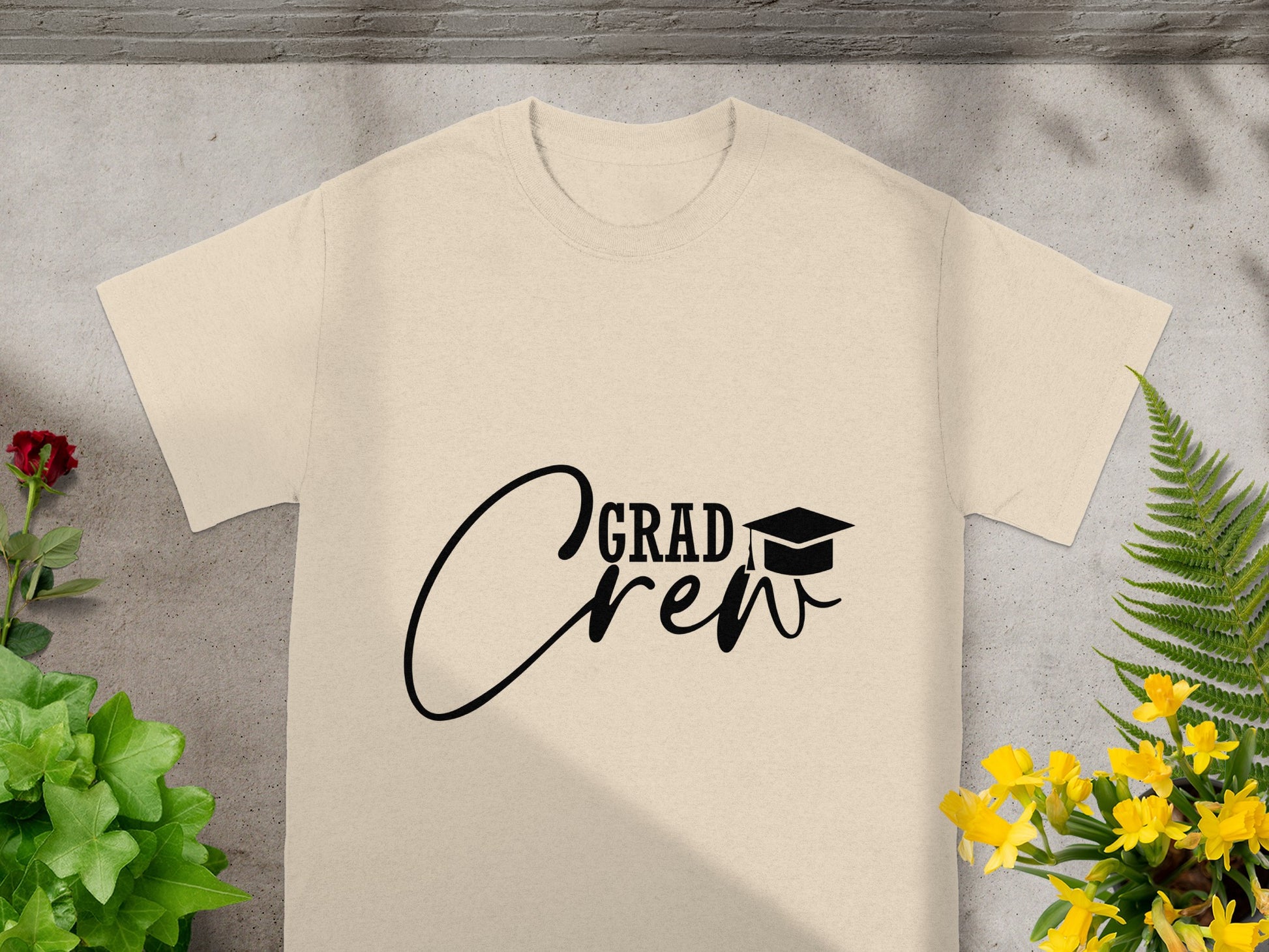 Grad Crew Graphic Tee Shirt Perfect for Graduates
