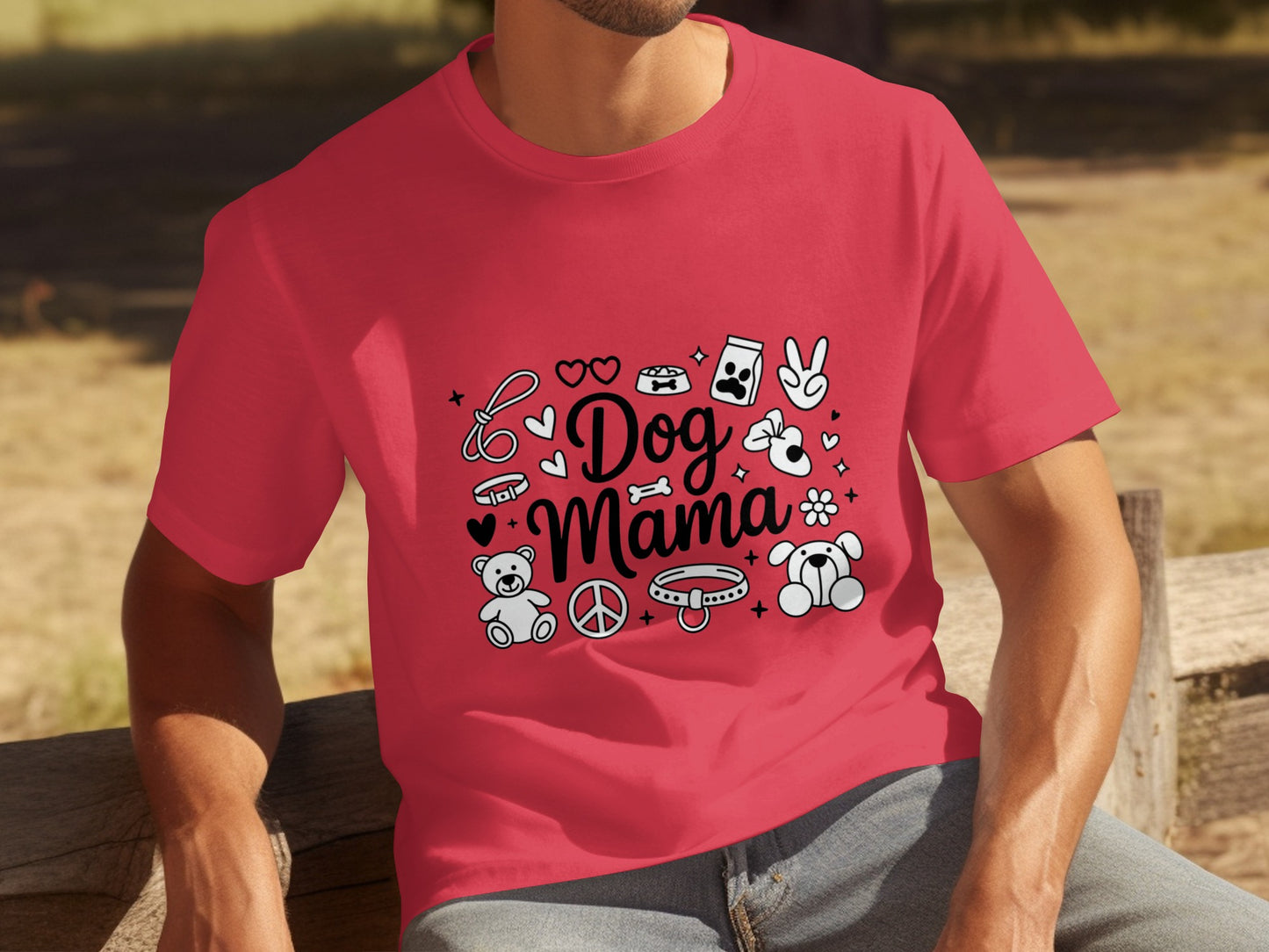 Dog Mama Cute and Fun Graphic T-shirt for Proud Pet Lovers