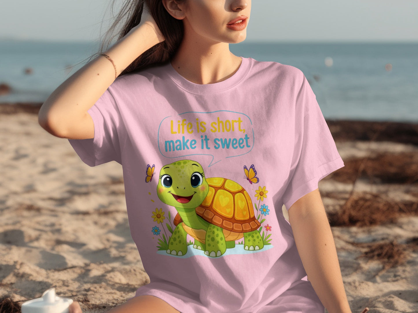 Life is short make it sweet turtle t-shirt
