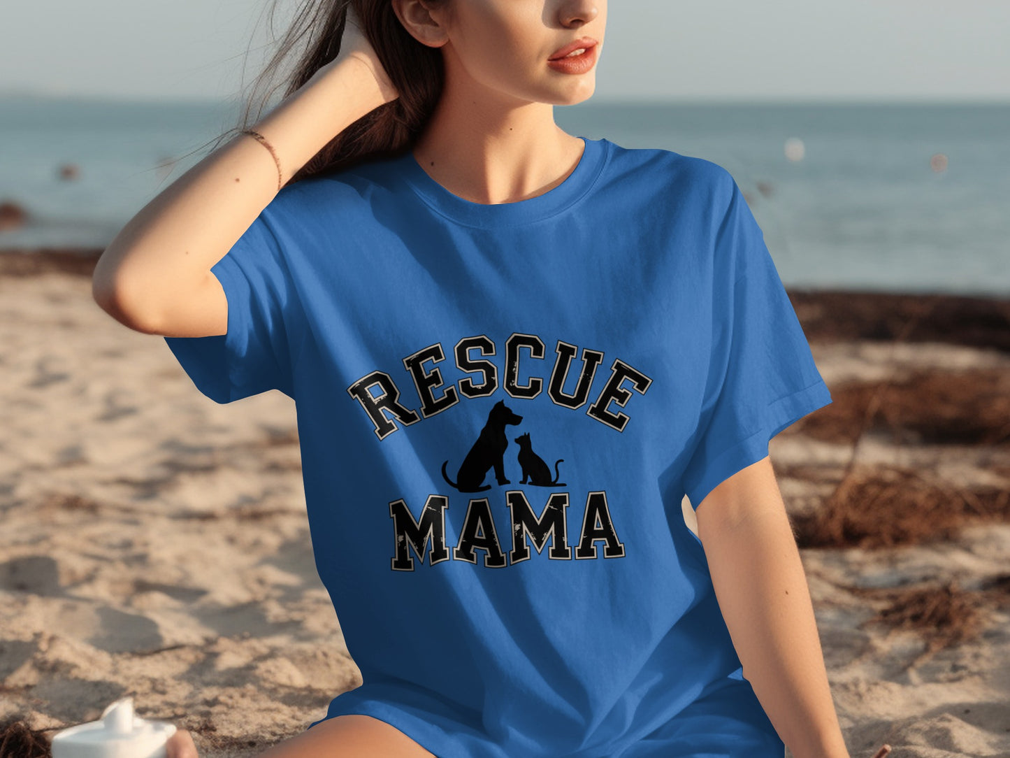 Rescue Mama T-Shirt Casual Beachwear Top