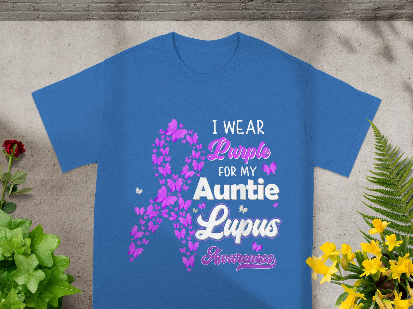 I Wear Purple For My Auntie Lupus Awareness Shirt