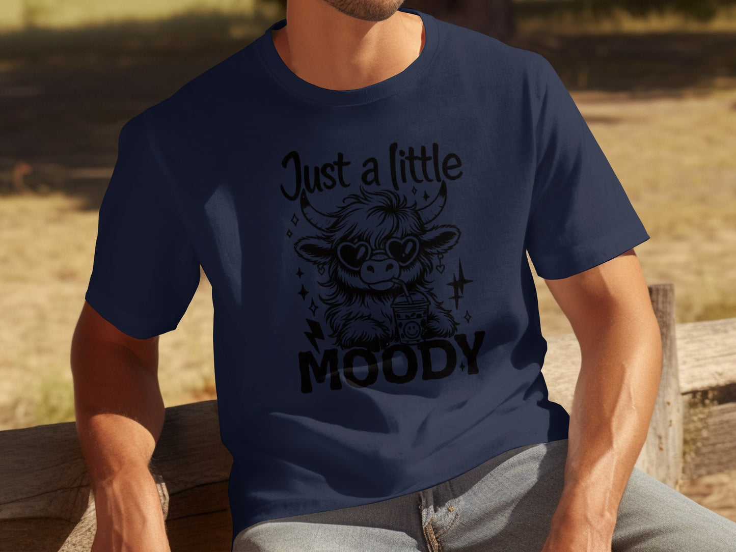 Just a Little Moody Graphic Tee for Casual Wear