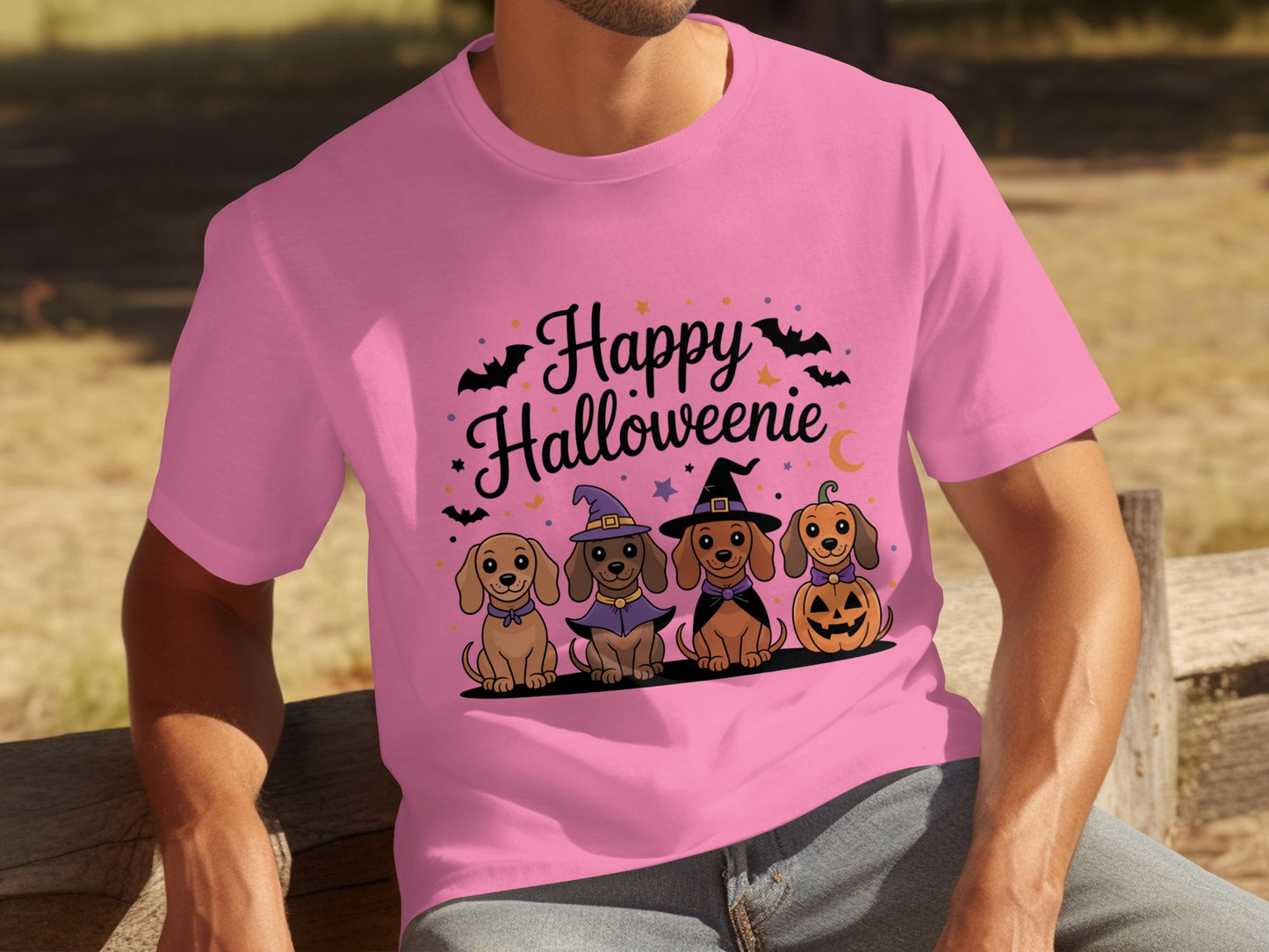 Happy Halloweenie Dachshund Dog Costume T-Shirt