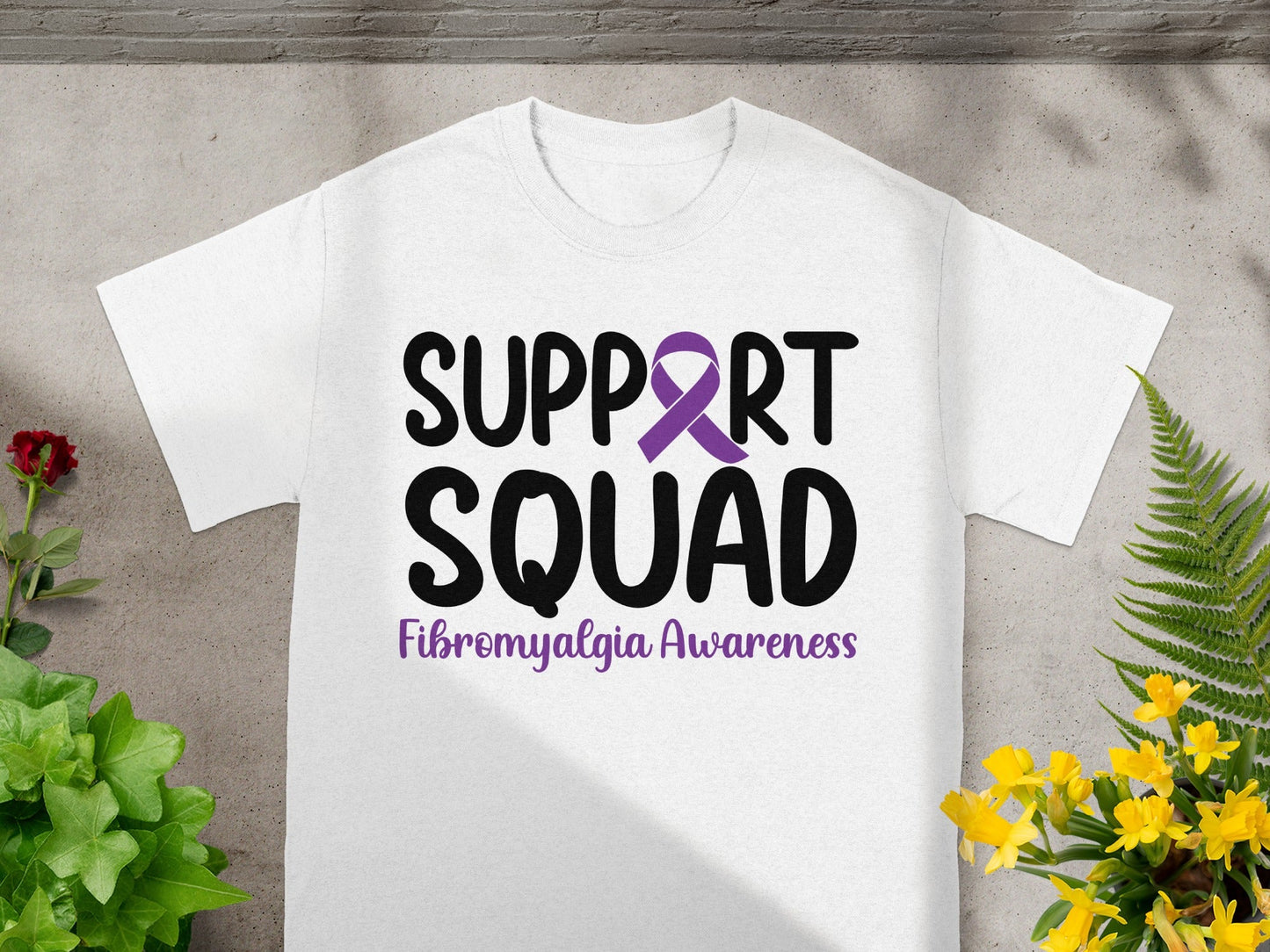 Support Squad Fibromyalgia Awareness T-Shirt