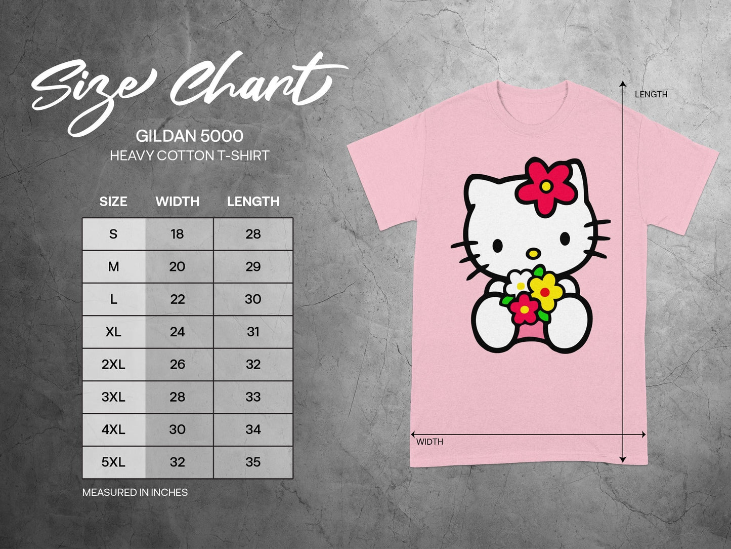 Pink Hello Kitty GILDAN 5000 Branded Item product type