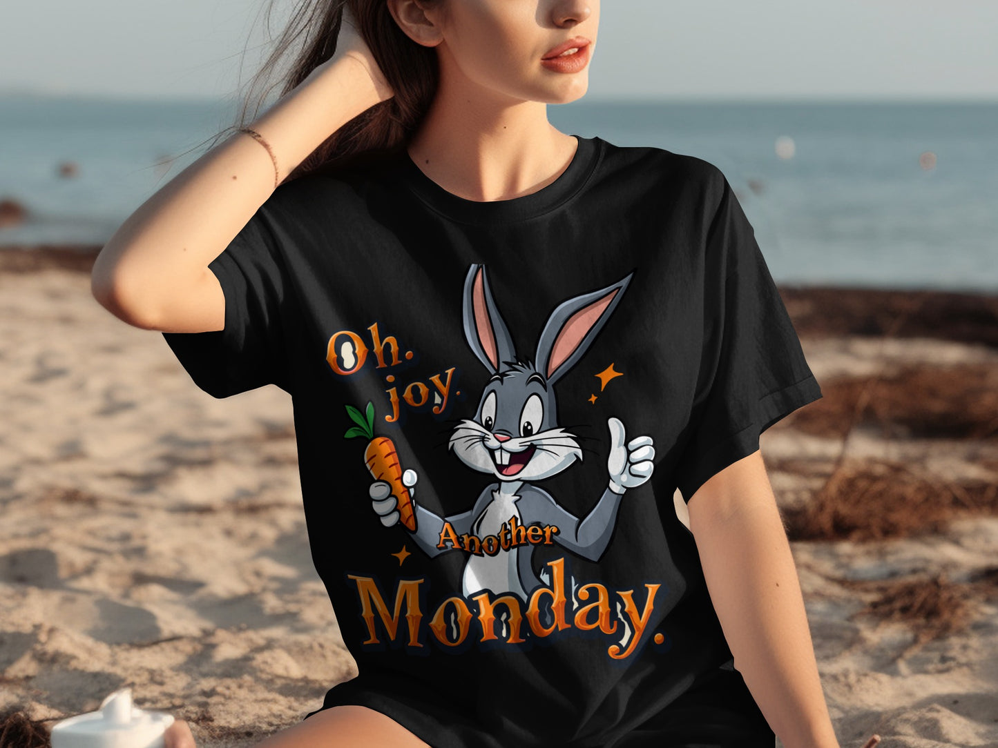 Oh Joy Another Monday Funny Cartoon Character T-shirt