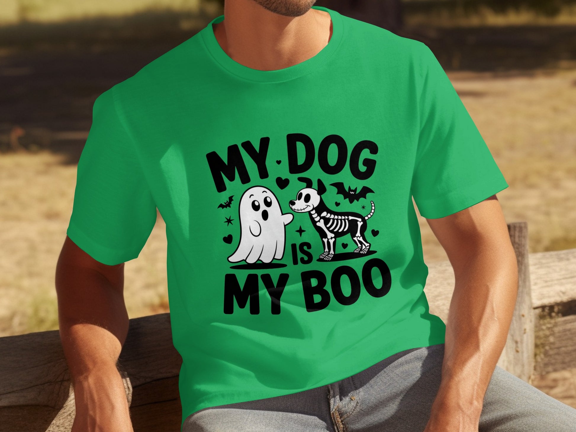 My Dog Is My Boo Halloween Ghost and Dog T-shirt