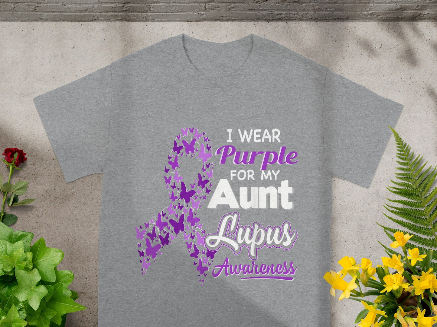 I Wear Purple For My Aunt Lupus Awareness T-shirt
