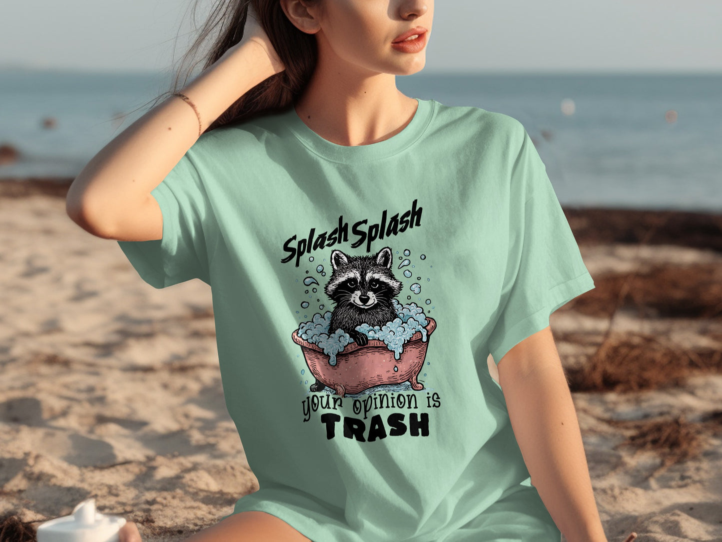 Splash Splash Your Opinion Is Trash Graphic T-shirt