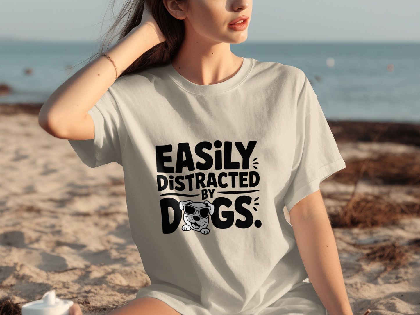 Easily Distracted by Dogs Graphic T-shirt