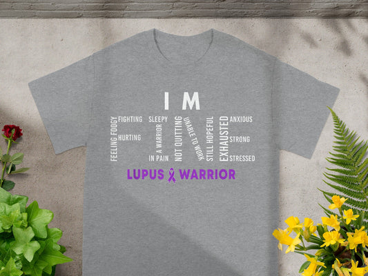 Feeling Foggy Fighting Hurting Lupus Warrior T-shirt