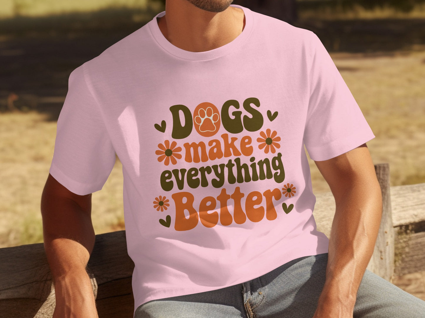 Dogs Make Everything Better Graphic T-Shirt