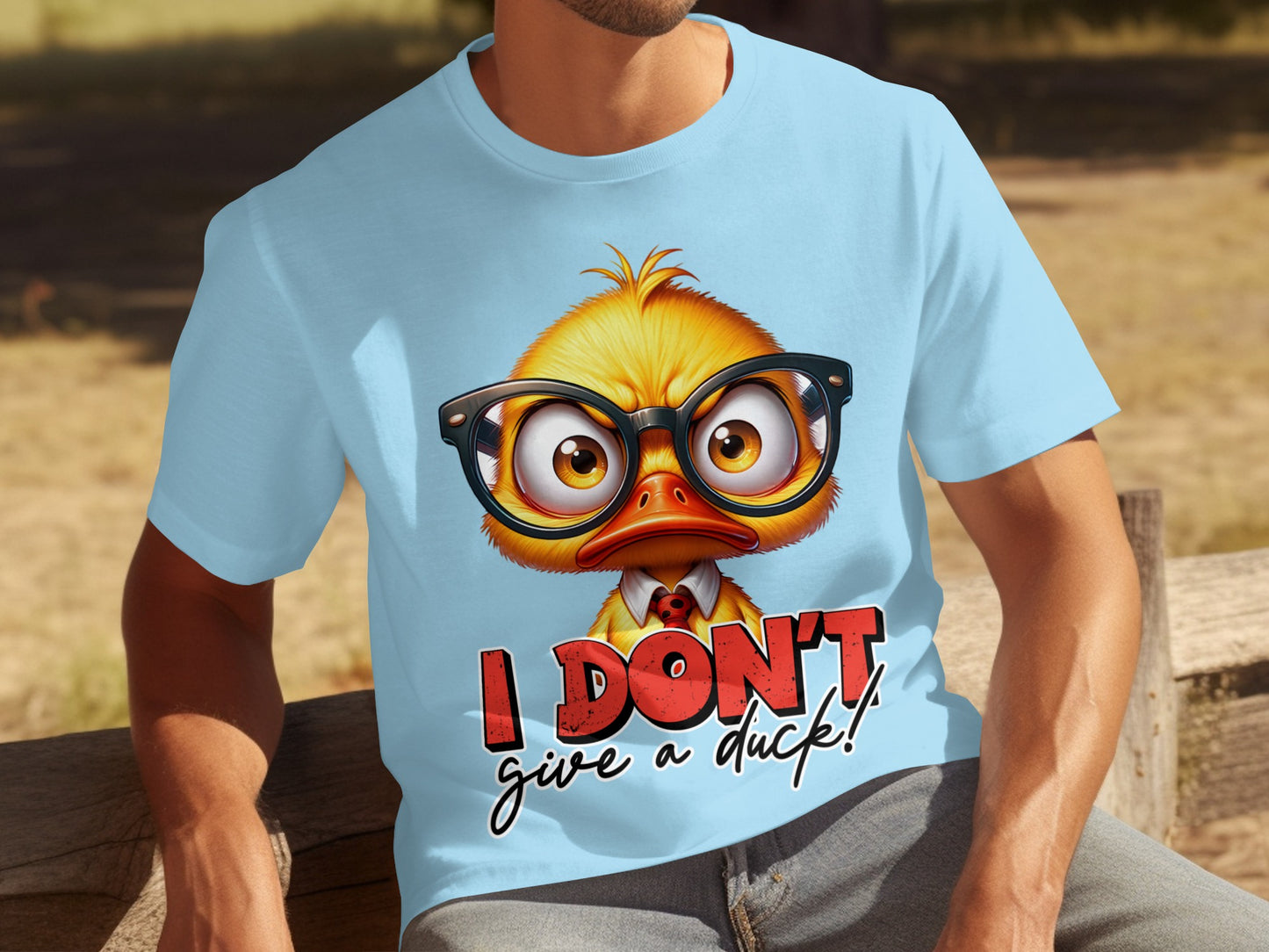 I Don't Give A Duck Funny Geek T-shirt