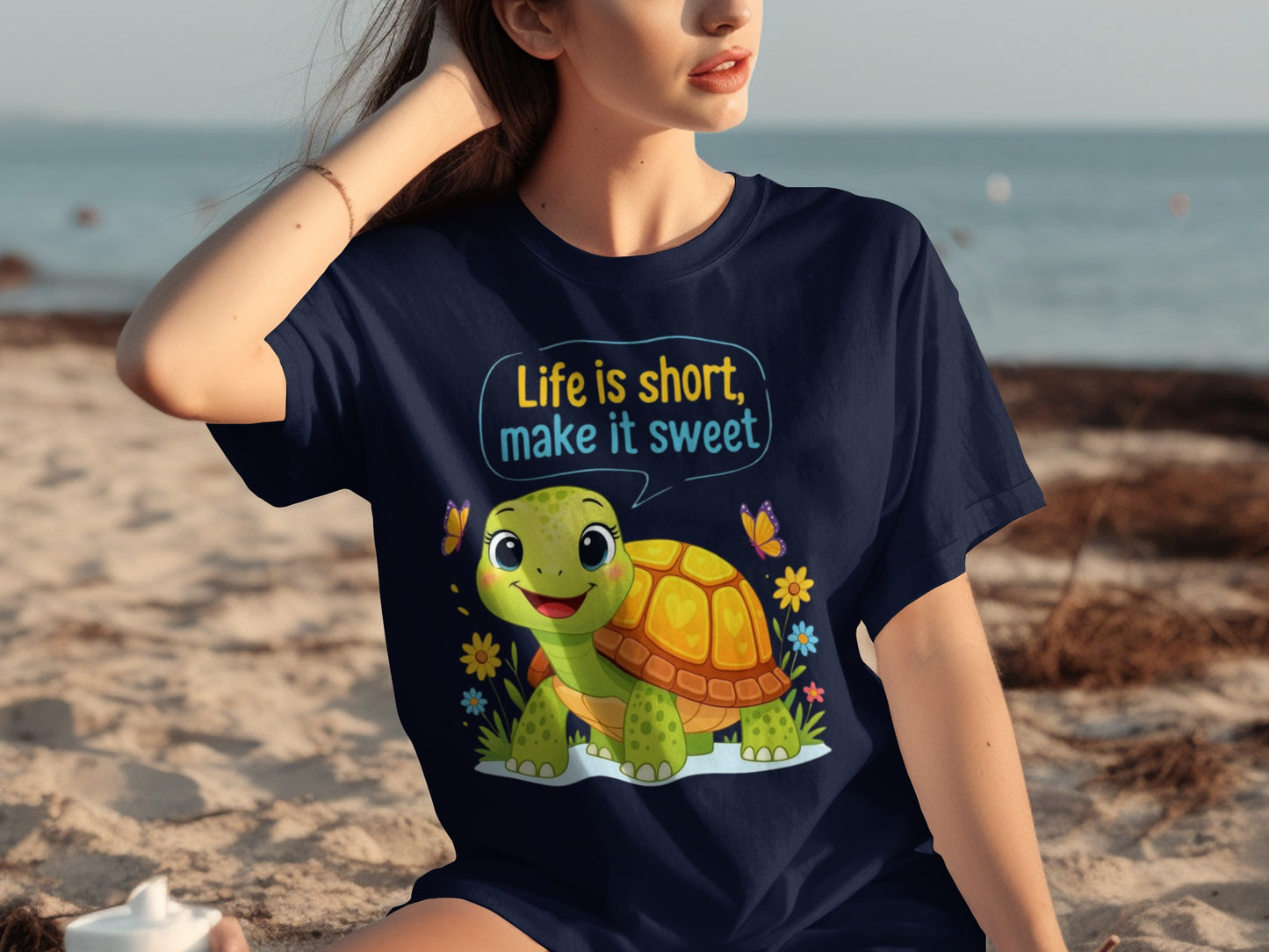 Life is Short Make it Sweet Turtle T-shirt