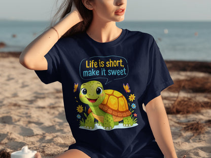 Life is Short Make it Sweet Turtle T-shirt