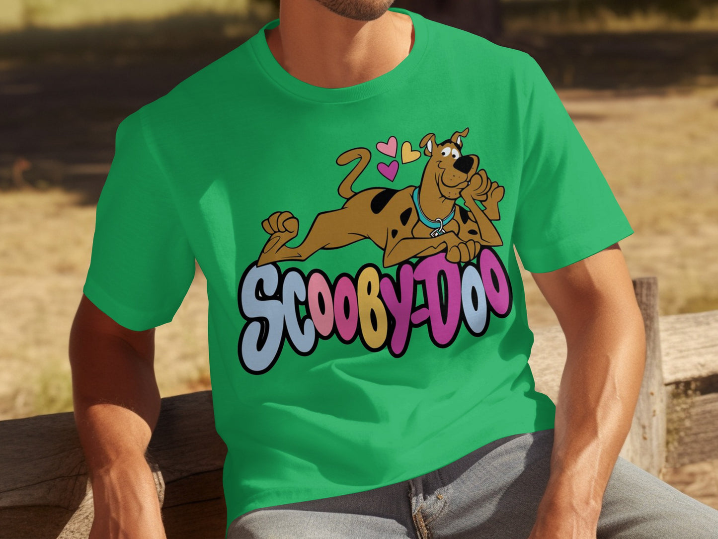 Scooby-Doo Graphic Tee with Colorful Logo Print