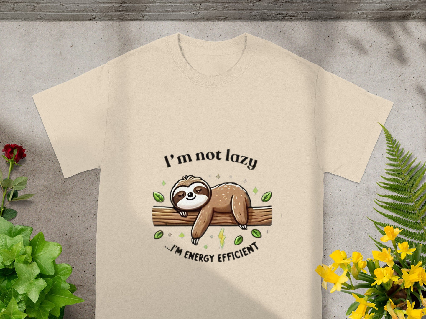 I'm Not Lazy I'm Energy Efficient Sloth Tee Product