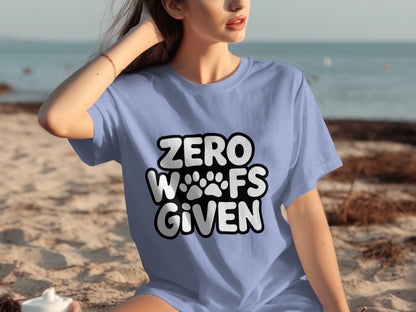 Zero Woofs Given Graphic Print T-shirt