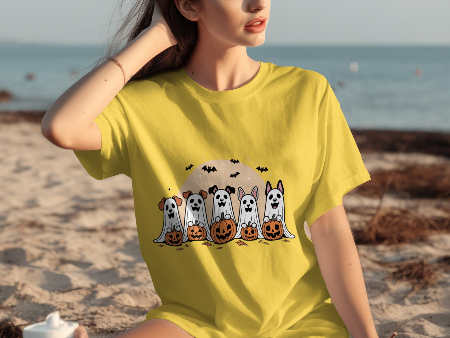 Halloween Dogs with Pumpkin Jack-O'-Lanterns Shirt