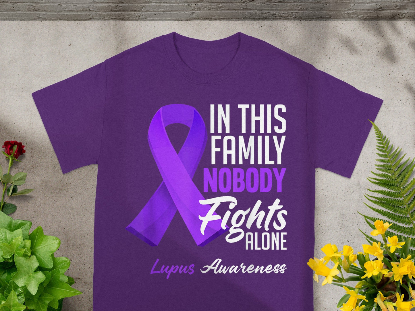 In This Family Nobody Fights Alone Lupus Awareness Shirt