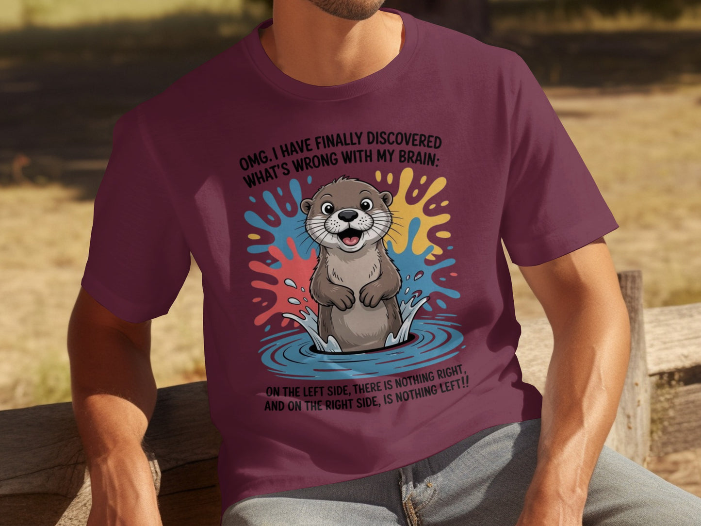 What's Wrong with My Brain Otter Graphic T-Shirt