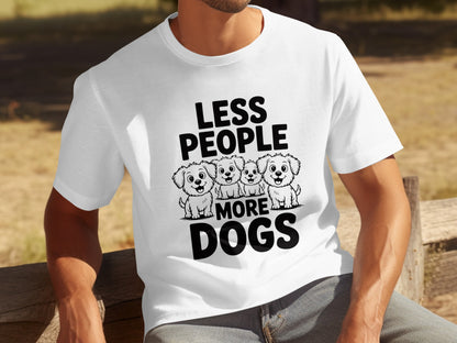 Less People More Dogs Adorable Dog Lover T-shirt