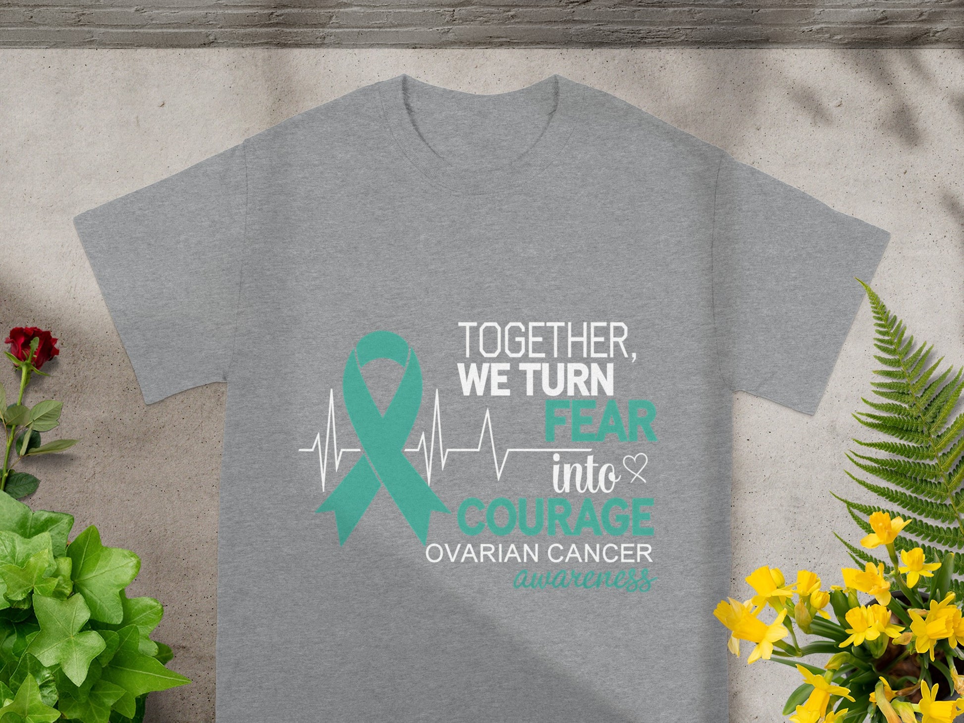 Ovarian Cancer Awareness Turn Fear into Courage Shirt