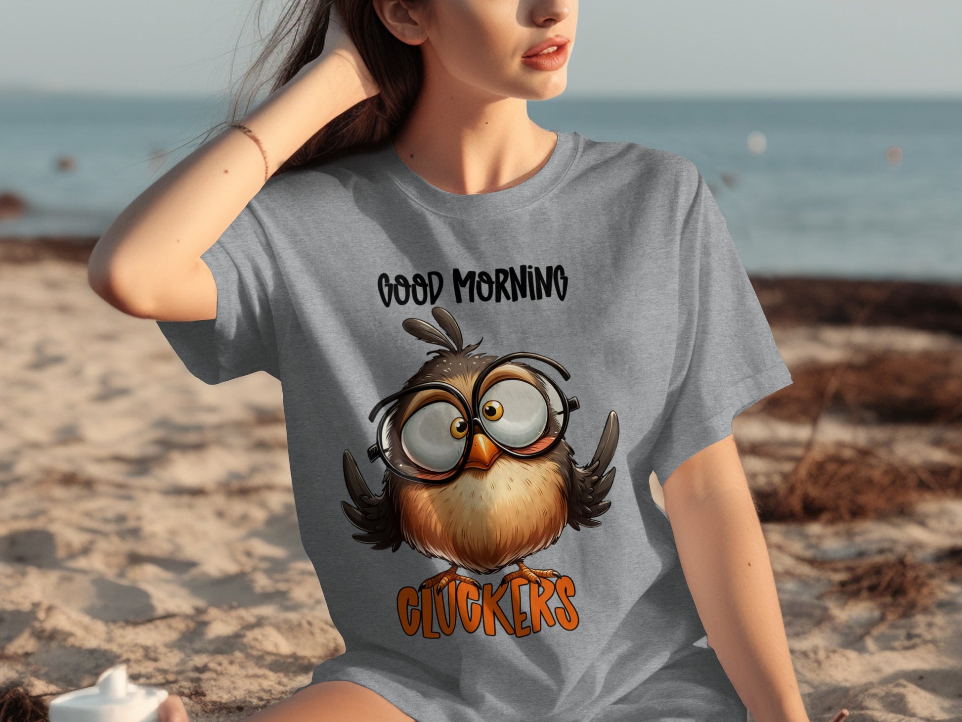Good Morning Cluckers Funny Owl Shirt