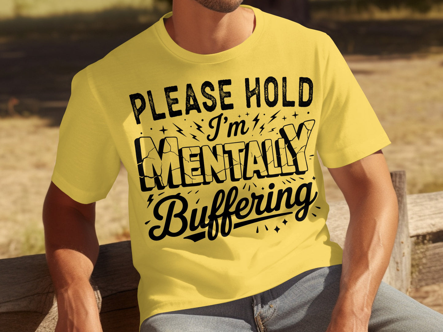 Please Hold I'm Mentally Buffering Graphic Tee